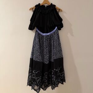 Three Floor London “In The Meadow” Floral Lace Maxi Dress 17TF-1135